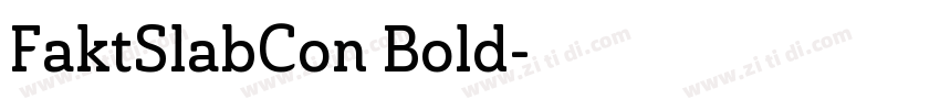 FaktSlabCon Bold字体转换